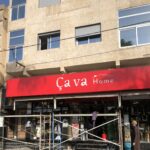 Panneau Publicitaire lumineux en Découpe Alucobond CAVA HOME