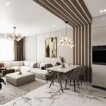 La conception en 3D & Aménagement d'un Apartement : Résidence SKY 112